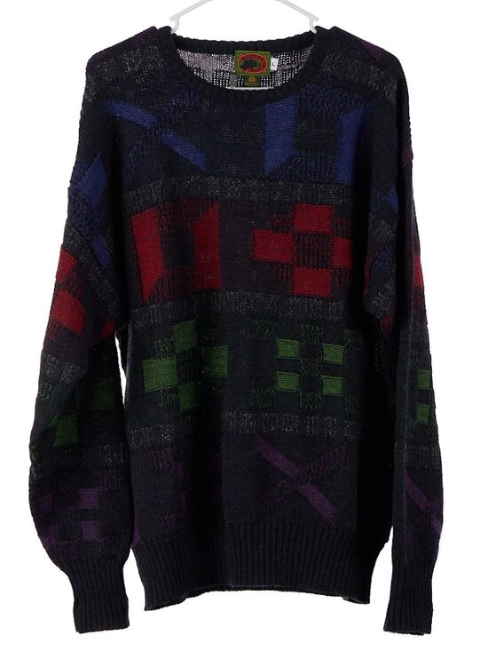Boston Traders Other - Vintage Boston Traders 100% Pure Wool Grandpa Sweater Men's Large